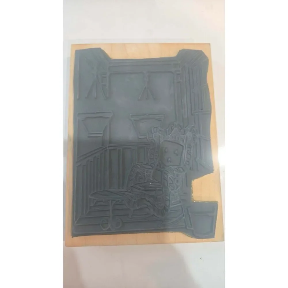 Art Impressions Rubber Stamp Front Porch Build a Scence Rocking Chair YY1924